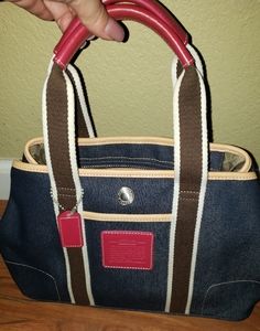 Coach denim bag